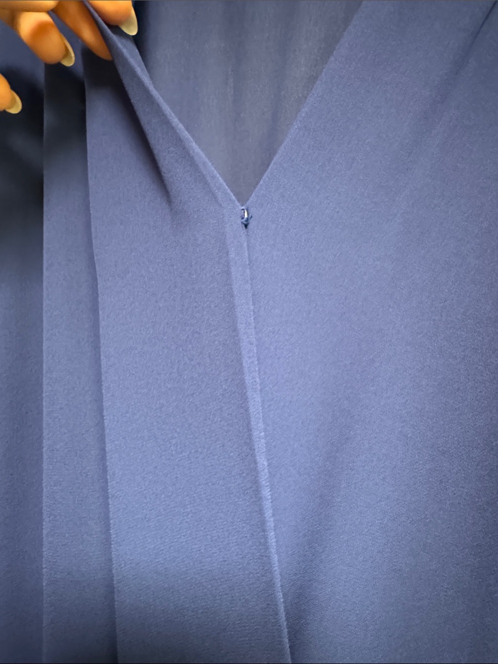 Aqua Deep Navy V-Neck Short Sleeve Jumpsuit - Picture 9 of 9